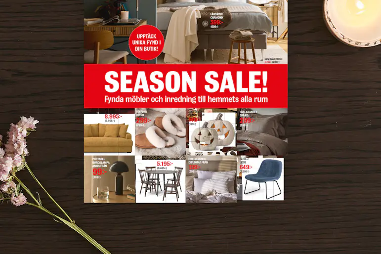 Kampanjblad för season sale