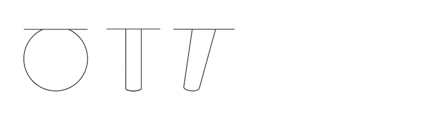 Bild som visar vilka val av ben man kan göra till sin Madison