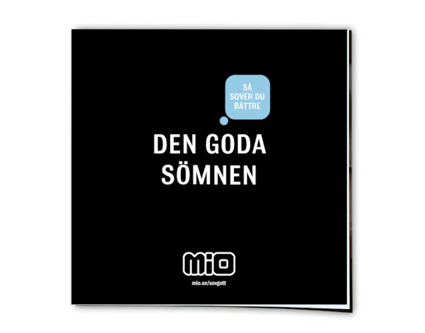 Framsida till boken Den goda sömnen från Mio.