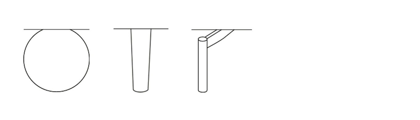 Bild som visar vilka val av ben man kan göra till sin Harper