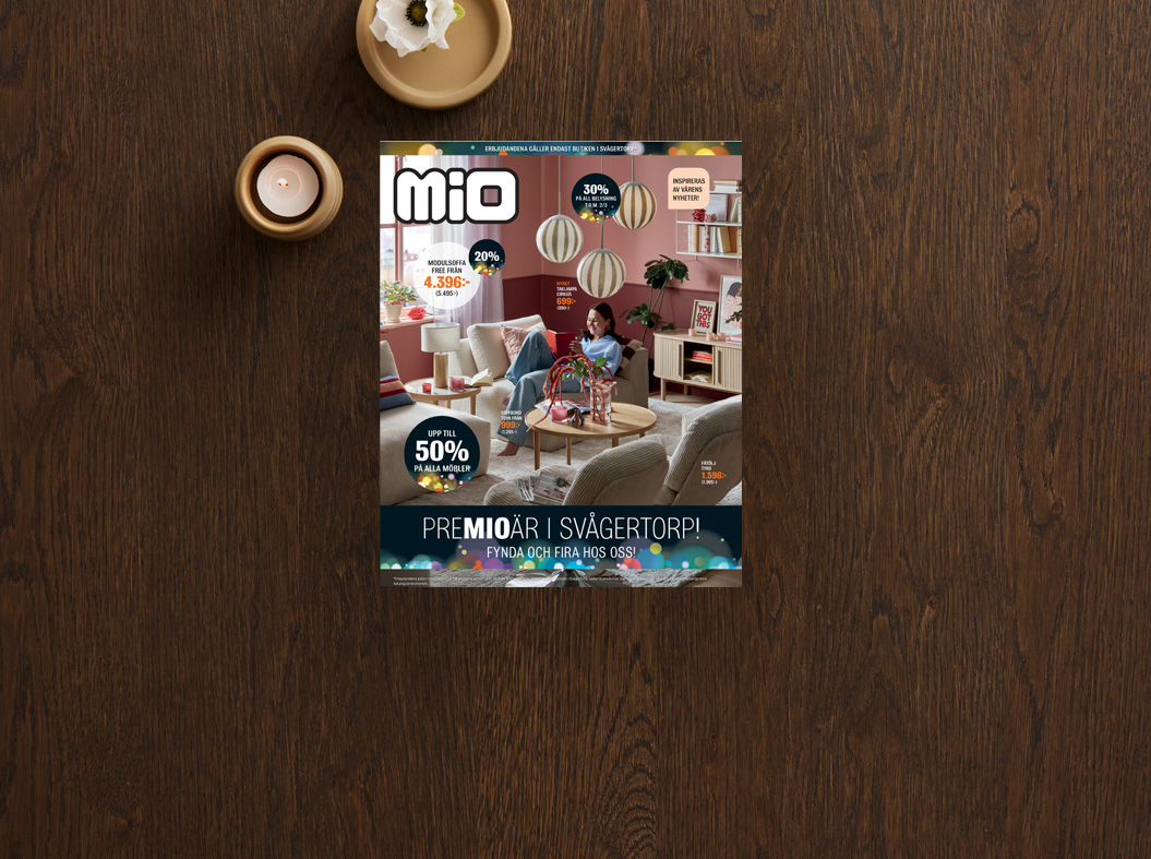 kampanjblad för mio-butik i svågertorp