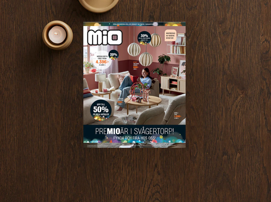 kampanjblad för mio-butik i svågertorp
