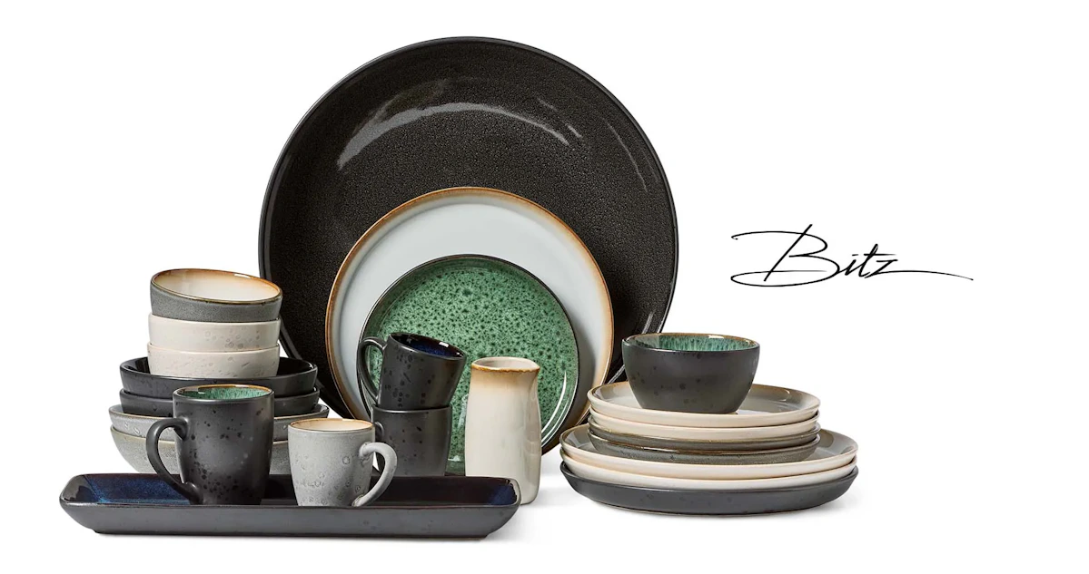 massa porslin i olika färger från serien Bitz 