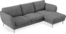 Madison Lux - 2-sits soffa med schäslong höger - Vit