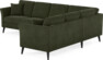 Eden - Hörnsoffa, 3+2-sits - Grön