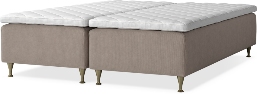 Delux Dream - Ramsäng, dubbelsäng med bäddmadrass - Beige