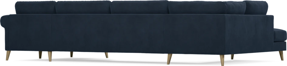 Bridge - 3-sits soffa med divan vänster och schäslong höger - Blå