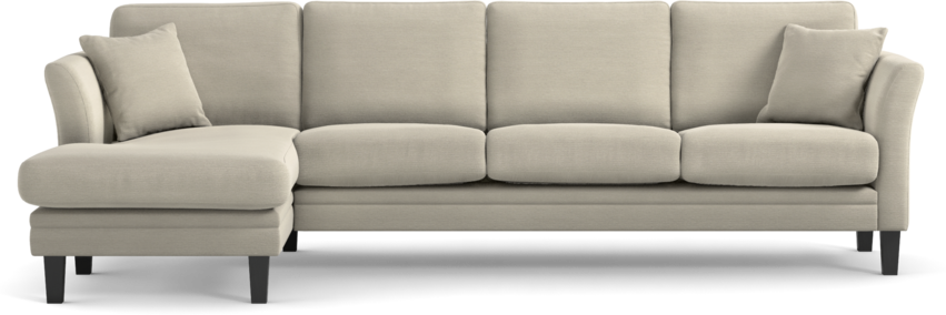 Eden - 3-sits soffa med schäslong - Beige