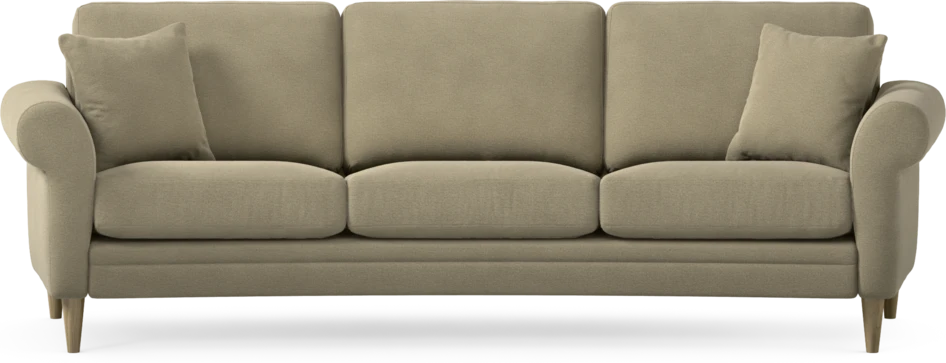 Eden - 3-sits soffa svängd - Beige