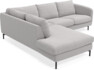 Madison - 2-sits soffa med divan vänster - Grå