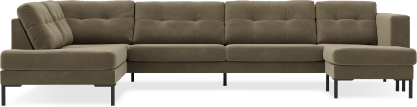Rio - 4-sits soffa med divan vänster och schäslong höger - Grön