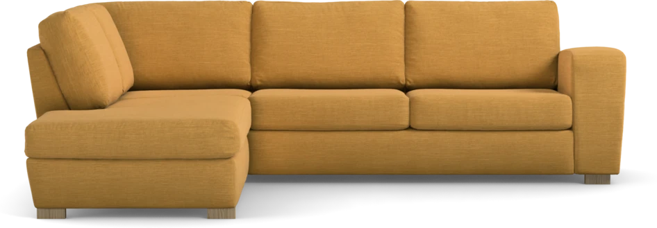 Friday - 2,5-sits soffa med divan vänster - Gul