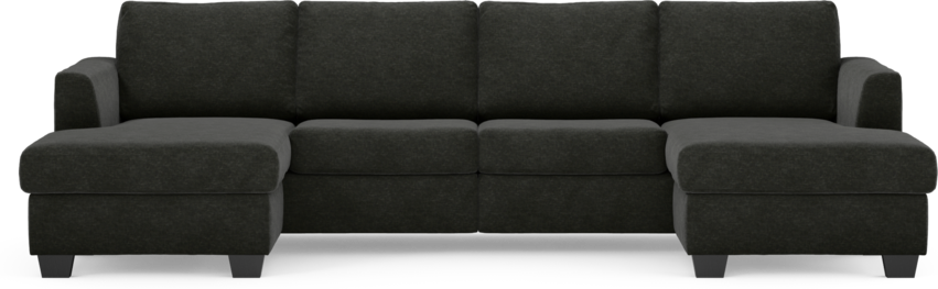 Friday - 2-sits soffa med två schäslonger - Grå