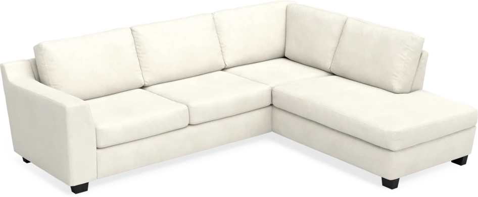 Friday - 2,5-sits soffa med divan höger - Vit