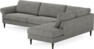 Bridge - 4-sits soffa med divan höger - Grå
