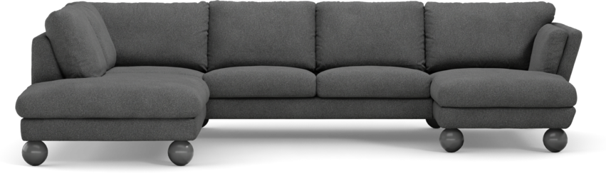 Madison Lux - 2-sits soffa med divan vänster och schäslong höger - Vit