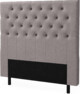 Delux Pikerad XL - Sänggavel, 90-210 cm - Grå