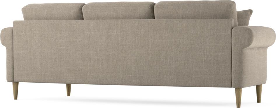 Eden - 3-sits soffa svängd - Beige