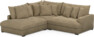 Rossi - 2-sits soffa med divan vänster - Beige