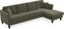 Eden - 3-sits soffa med schäslong - Brun