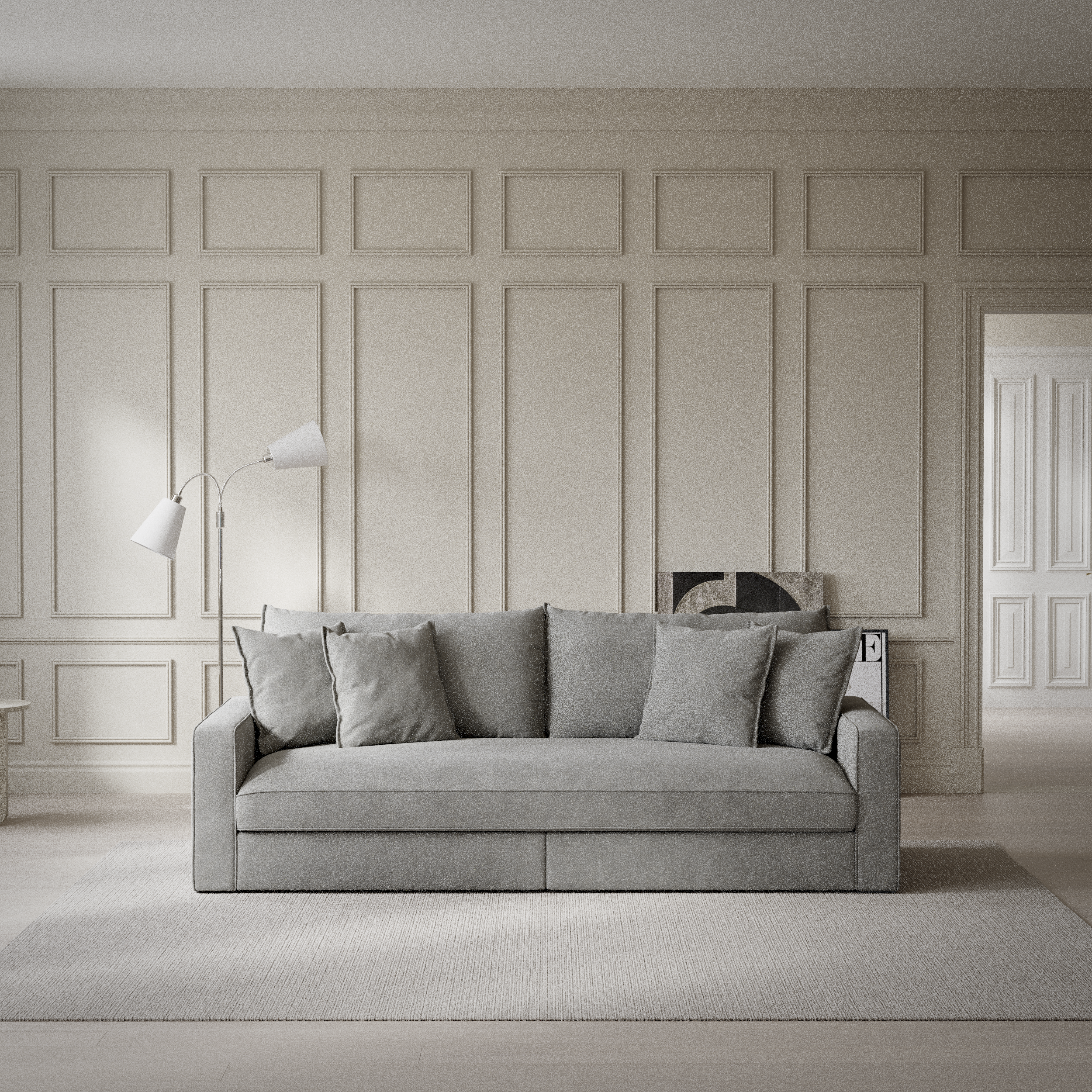 Rossi - 3-sits soffa, hel dyna - inspiration