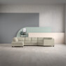 Nevada - 2-sits soffa med divan vänster och cosy hörn höger - Beige