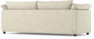 Cherrie - 3-sits soffa, hel dyna och kappa - Beige