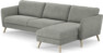 Bridge - 3-sits soffa med schäslong höger - Grå