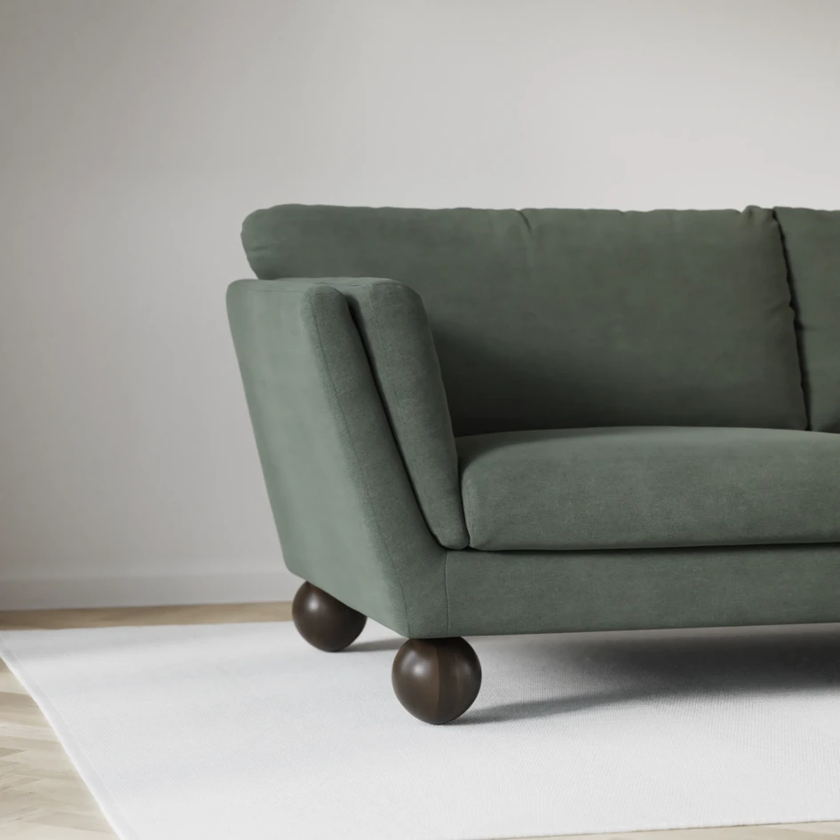 Madison Lux - Hörnsoffa 2+3-sits, hörn 1 - Grön