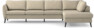 County - 3-sits soffa med divan höger - Beige