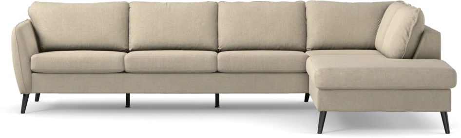 County - 3-sits soffa med divan höger - Beige
