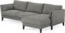 Winston - 3-sits soffa med schäslong, vändbar - Grå