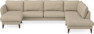 Bridge - 3-sits soffa med schäslong vänster och divan höger - Beige