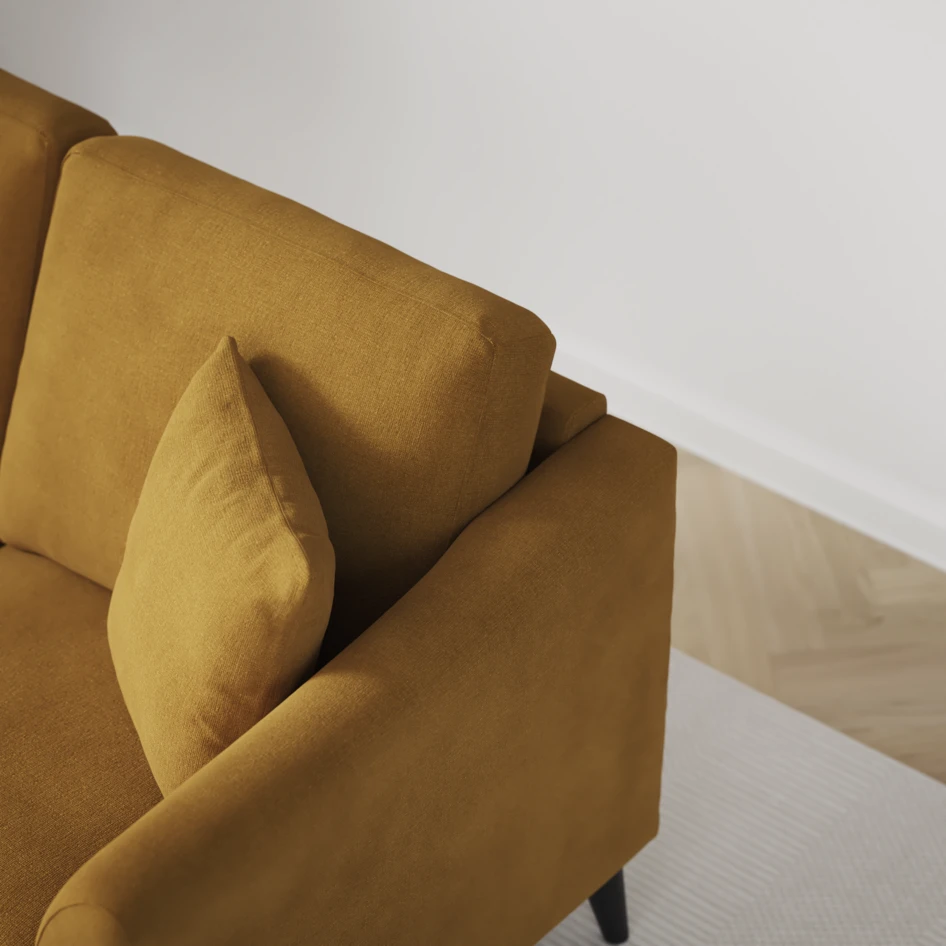 Eden - 2,5-sits soffa - Gul