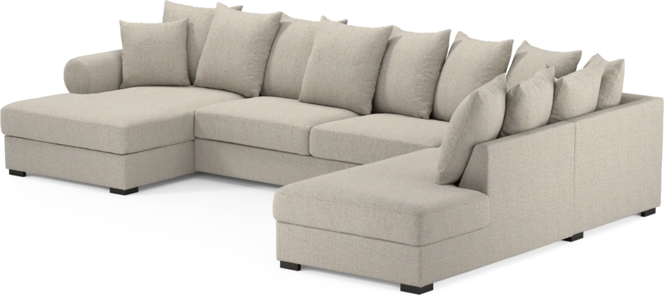 Town - 3-sits soffa med divan höger och schäslong vänster - Beige