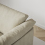 Cherrie - 3-sits soffa, hel dyna, fast klädsel - Beige