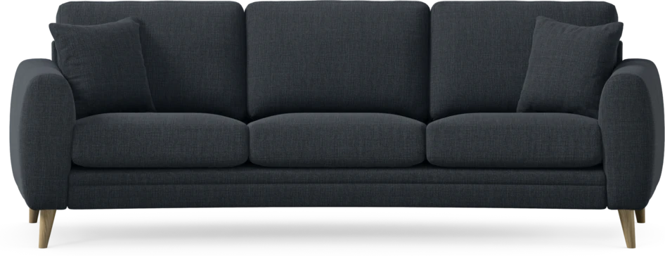 Eden - 3-sits soffa svängd - Blå
