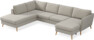County - 3-sits soffa med divan vänster och schäslong höger - Beige