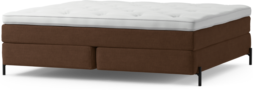 Delux Sense - Kontinentalsäng, dubbelsäng med bäddmadrass och sängben