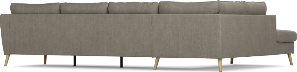 County - 3-sits soffa med divan vänster - Brun