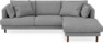 Harper - 4-sits med schäslong höger  - Grå