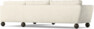 Madison Lux - 3-sits soffa med divan höger - Vit