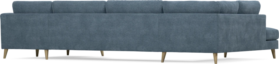 Bridge - 3-sits soffa med divan vänster och schäslong höger - Blå