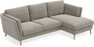 Madison Lux - 2-sits soffa med schäslong höger - Grön