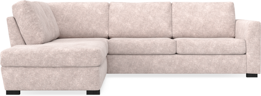 Friday - 2,5-sits soffa med divan vänster - Rosa