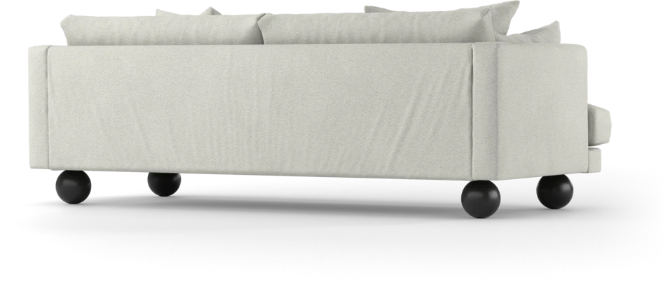 Harper - 3-sits soffa, hel dyna - Vit