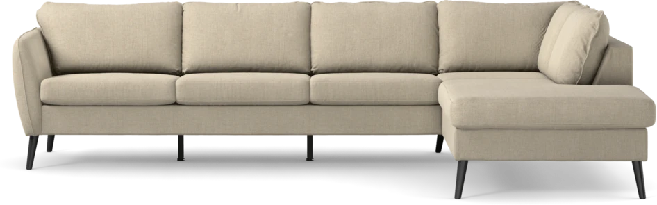 County - 3-sits soffa med divan höger - Beige