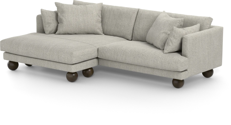 Harper - 4-sits med schäslong XL vänster - Vit