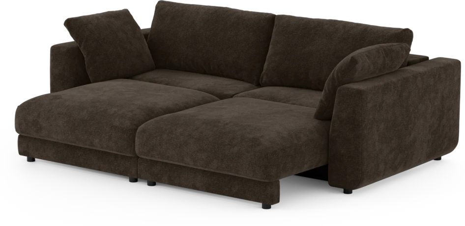 Amie - Bäddsoffa 3-sits - Brun