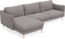 Madison - 3-sits soffa med schäslong vänster - Grå